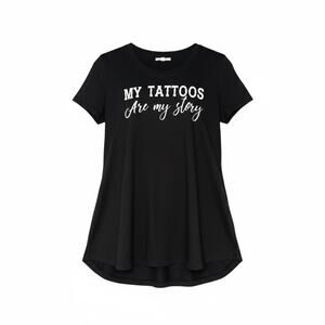 ❤️Black “My Tattoos Are My Story” Graphic Tee Size S